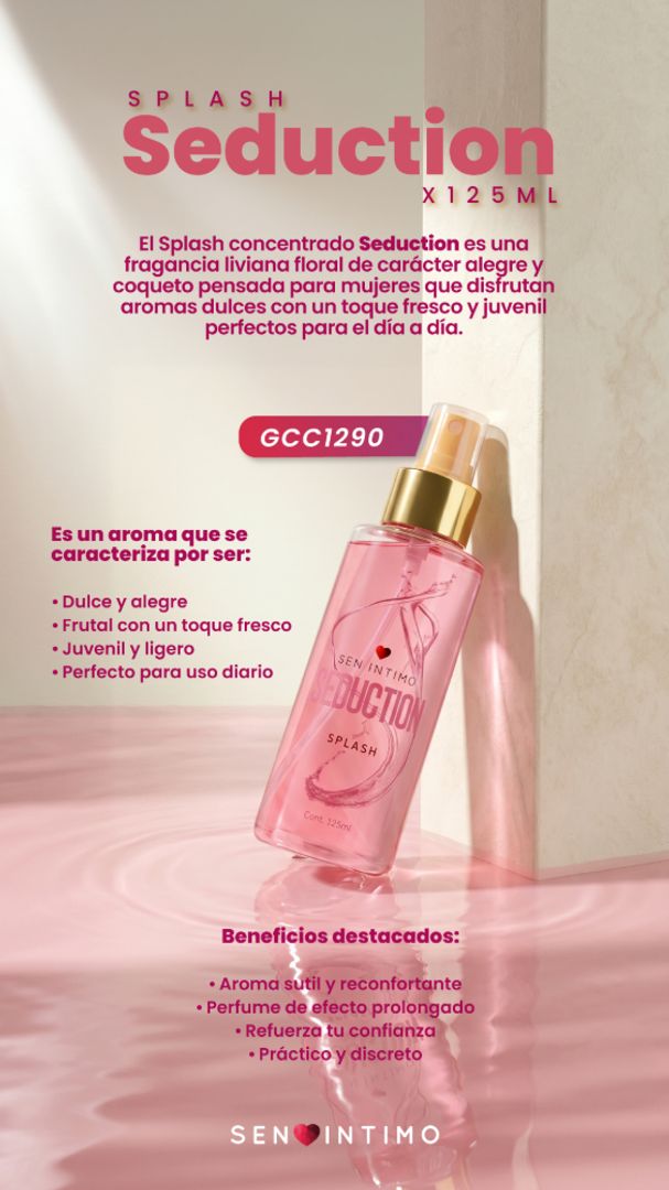 Seduction Splash Con Pheromonas X 125 Ml