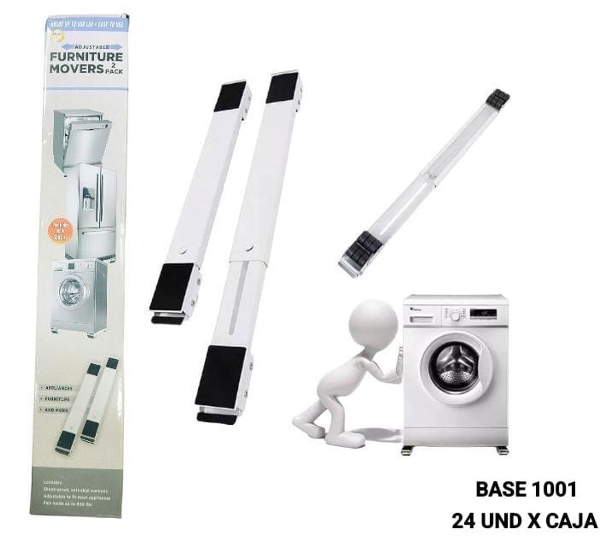 BASE MOVIL AJUSTABLE RUEDAS