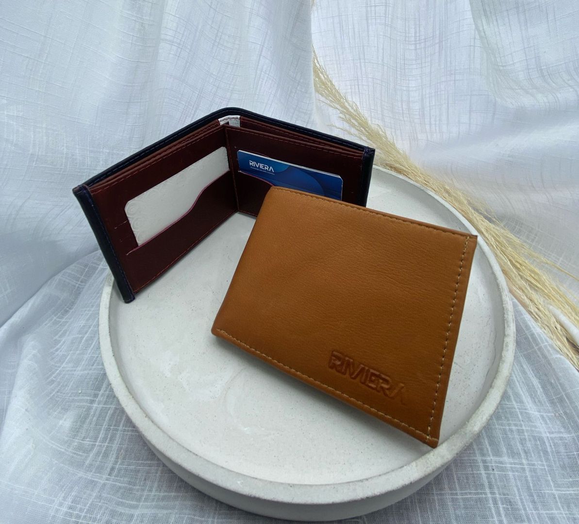 Billetera de hombre, cuero 