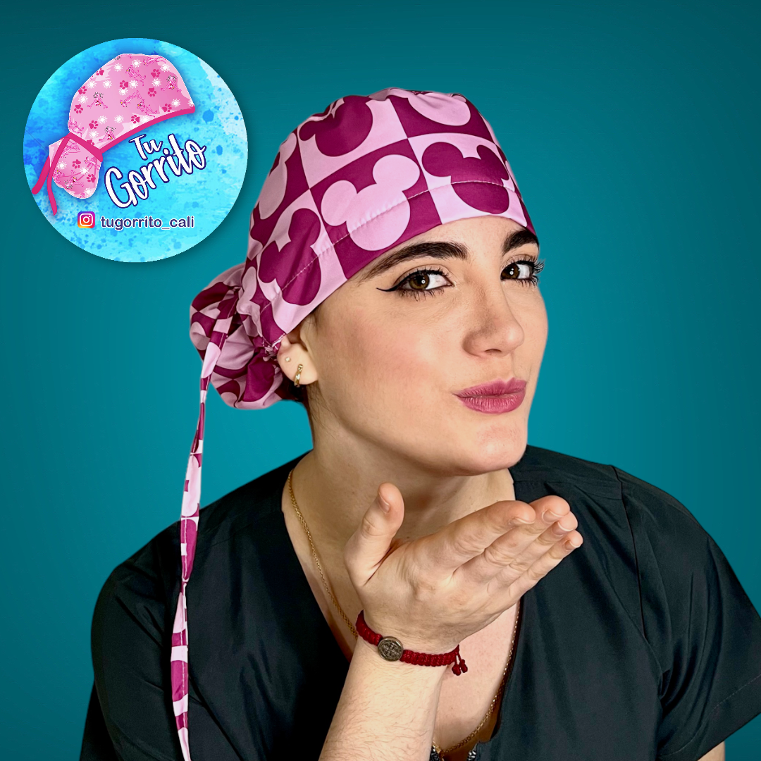 Mickey silueta fucsia 
