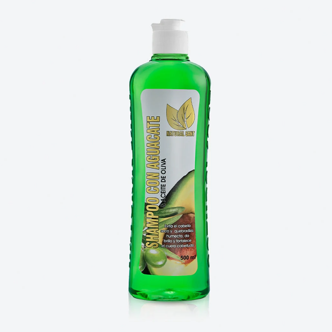 SHAMPOO CON AGUACATE Y ACEITE DE OLIVA X 500ML
