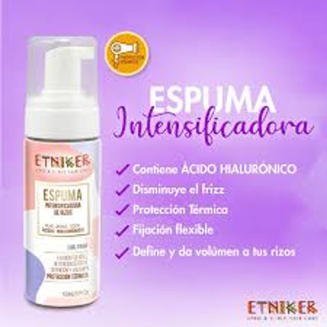 Espuma Intensificadora Rizos Etniker 150 ml