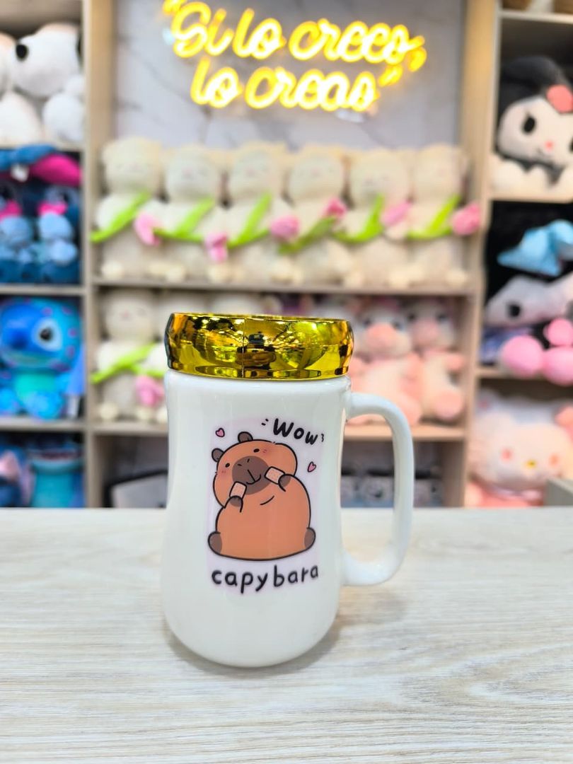MUG TAPA ESPEJO CAPIBARA