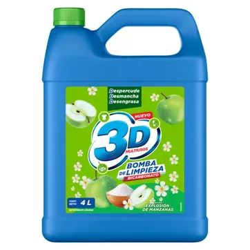 Imagen del producto DETERGENTE LIQUIDO MULTIUSOS 3D X 4 LITROS