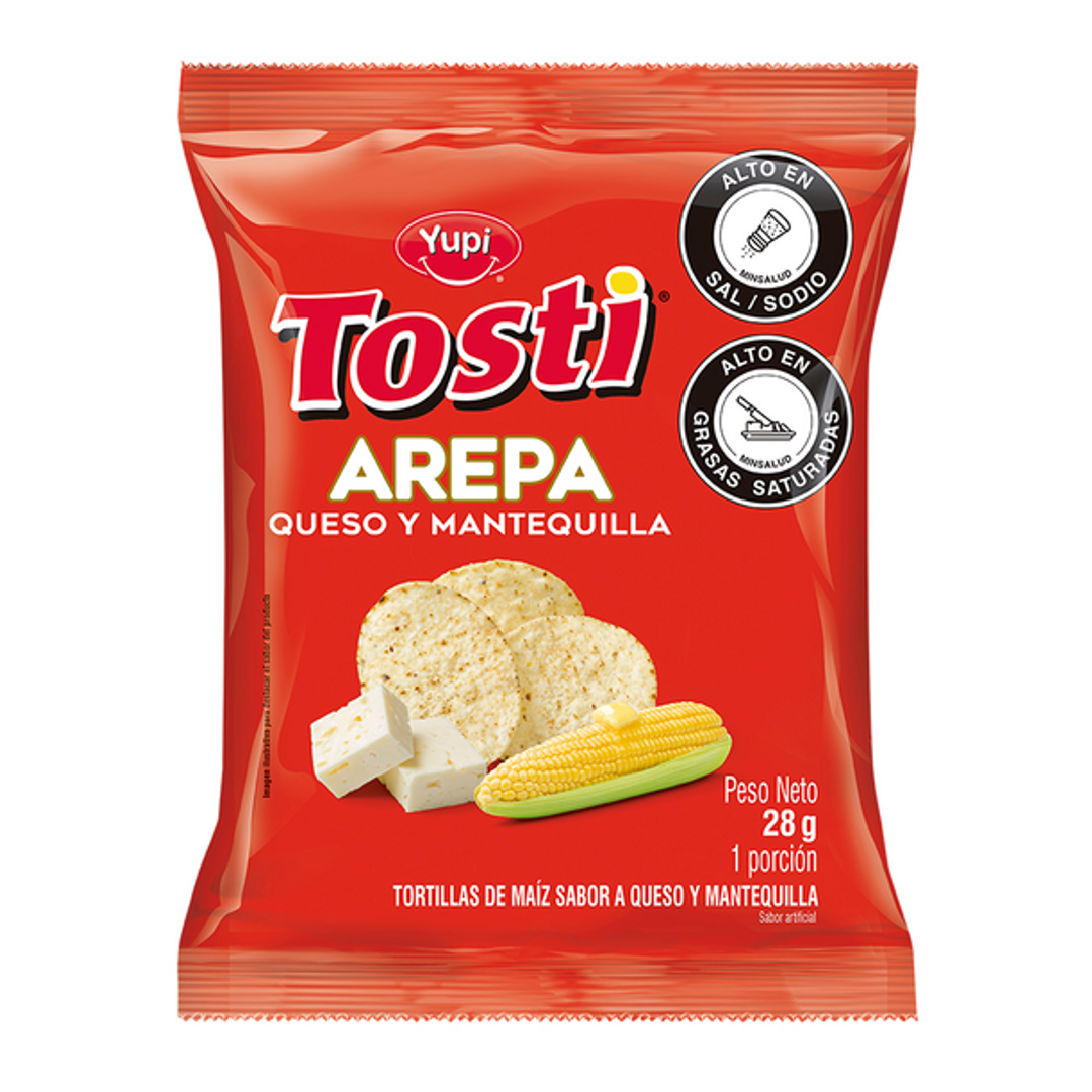 TOSTI AREPA*28G YUPI