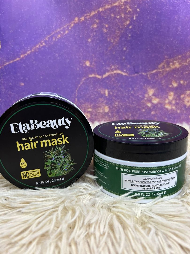 Mascarilla Capilar de Romero y Menta Ela Beauty 