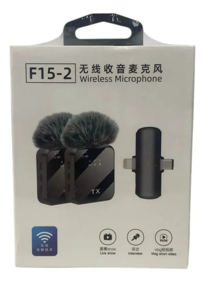 MICROFONO SOLAPA INALAMBRICO PARA CELULAR F15-2 