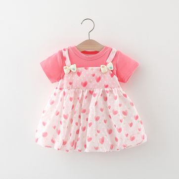 Vestido corazones Lila / Rosa - imagen 1