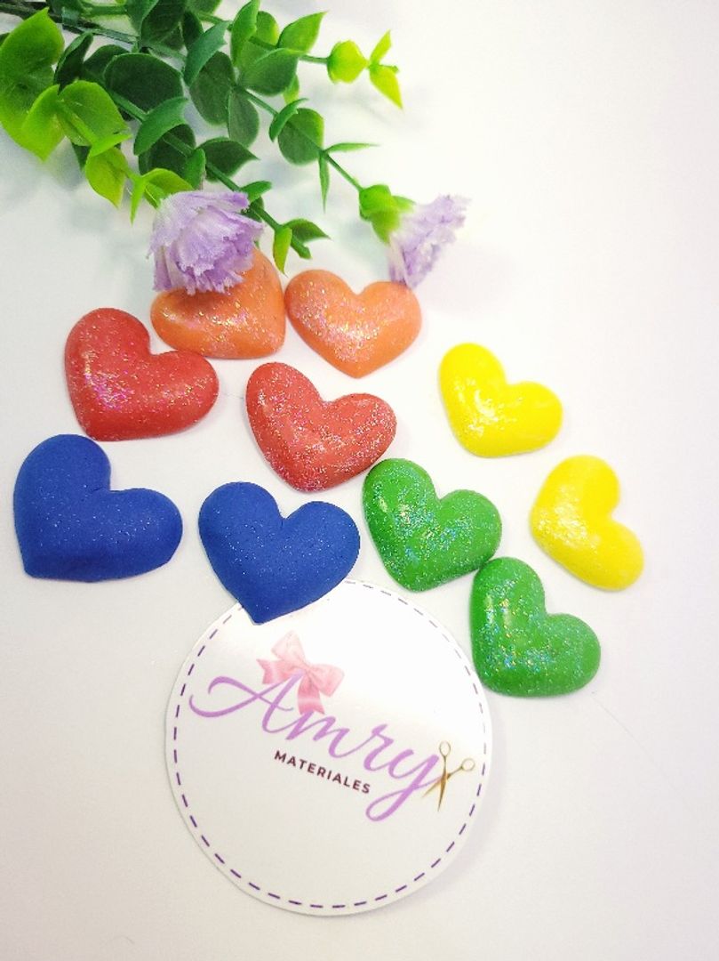 Kit 10 Corazones Colores Surtidos 