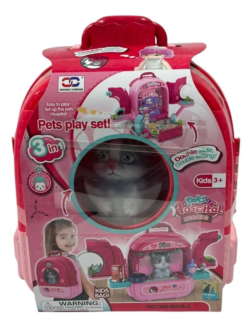 Juguete Maleta Portatil Pet Hospital Niña