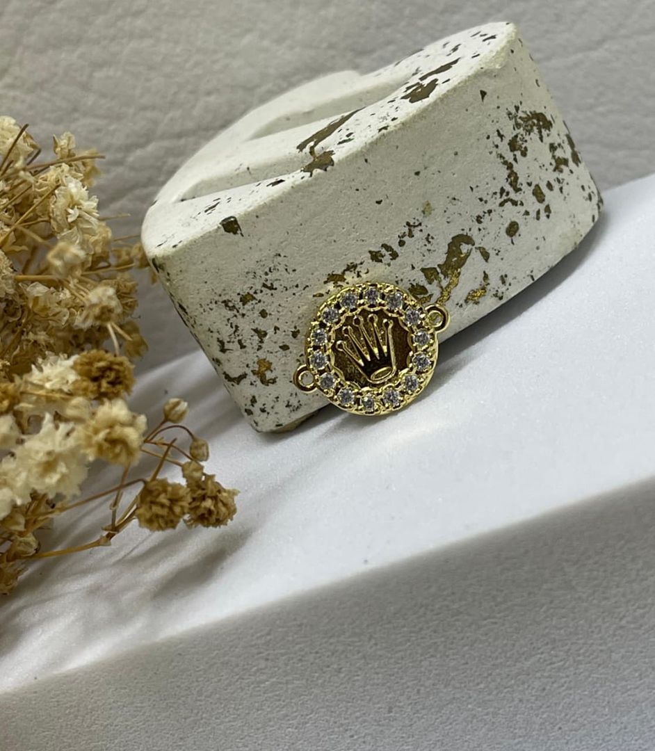 Herraje corona rolex circonia cristal
