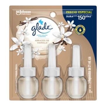 Imagen del producto  U. GLADE ACEITES NATURALES VAINILLA REPUESTO X 3 UNIDADES