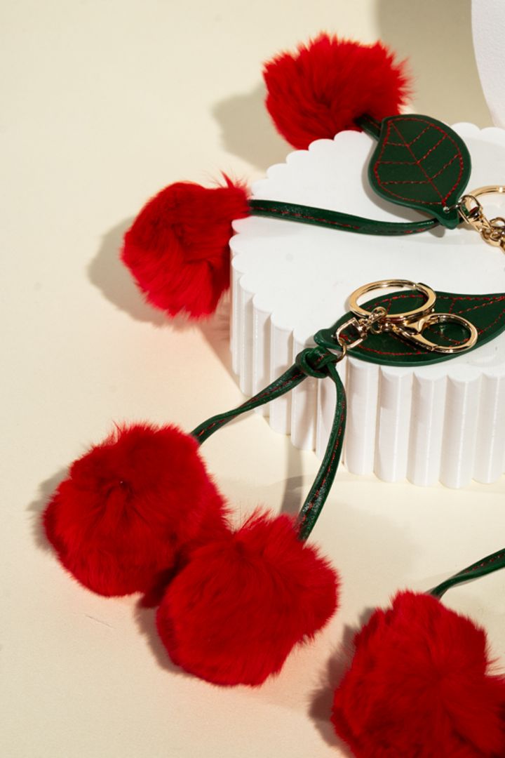 Llavero fluffy cherry 