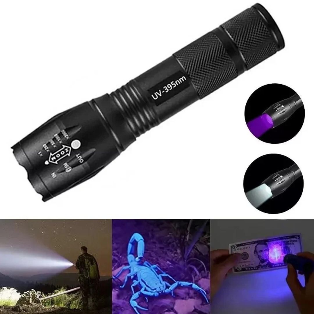 LINTERNA METALICA ULTRA VIOLETA D255