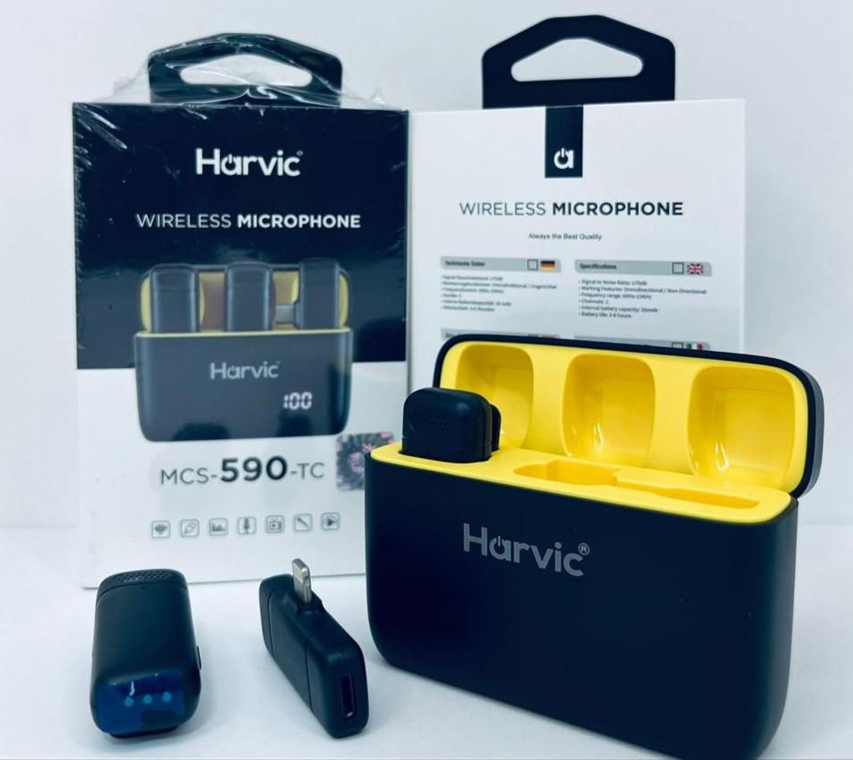 MICROFONO DE SOLAPA INALAMBRICO -  HARVIC MCS-590