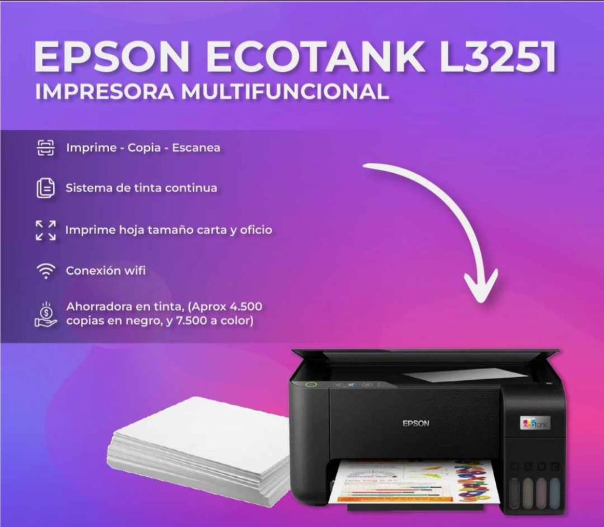 IMPRESORA MULTIFUNCIONAL L3251wifi 