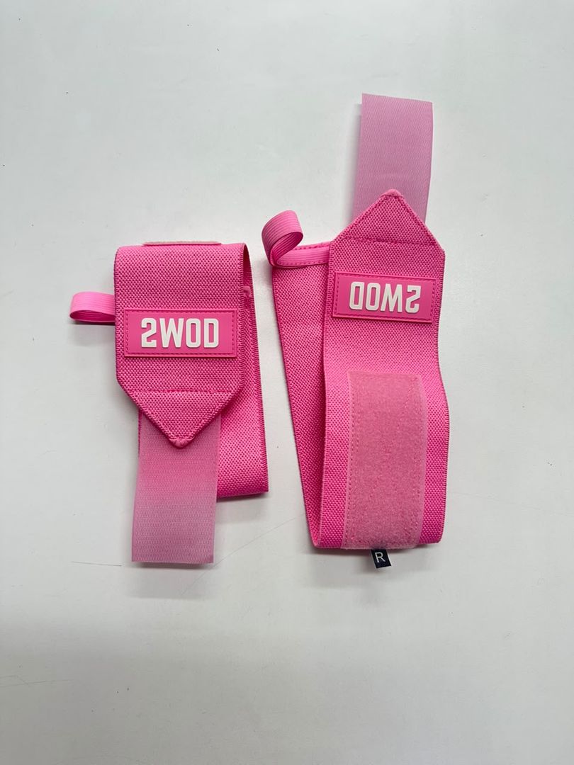 MUÑEQUERAS ELASTICAS ROSA