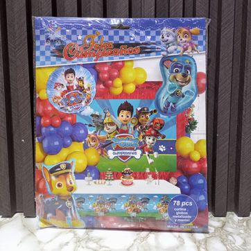 Imagen del producto ARCO DE GLOBOS FONDO MANTEL Y CORTINA PAW PATROL