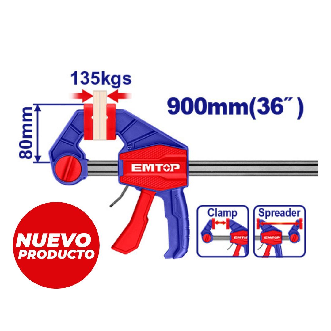 EMTOP PRENSA RAPIDA SARGENTO 36" 80x900MM/135KG SUPER EMTOP