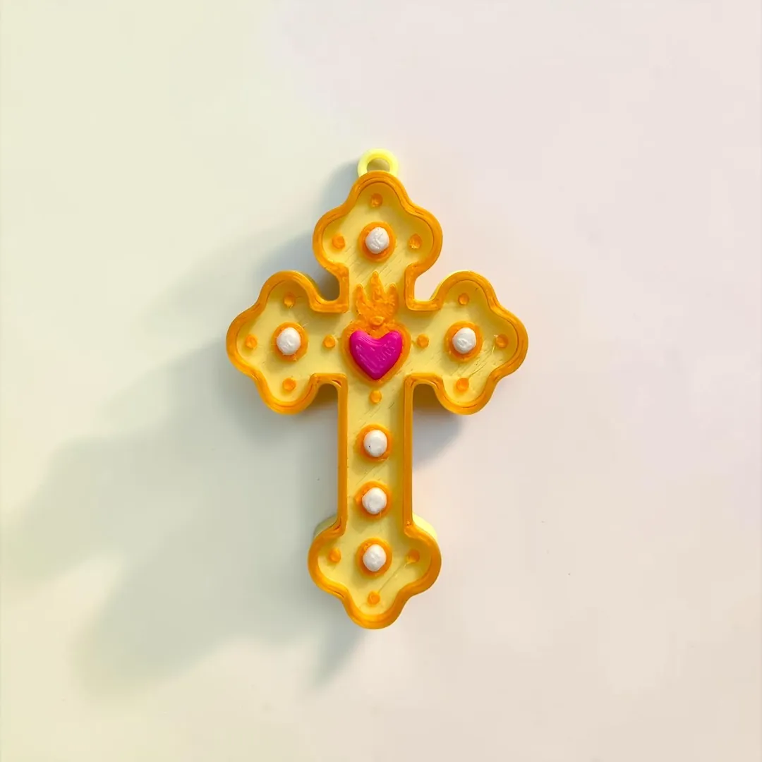 Dije Cruces Corazón 
