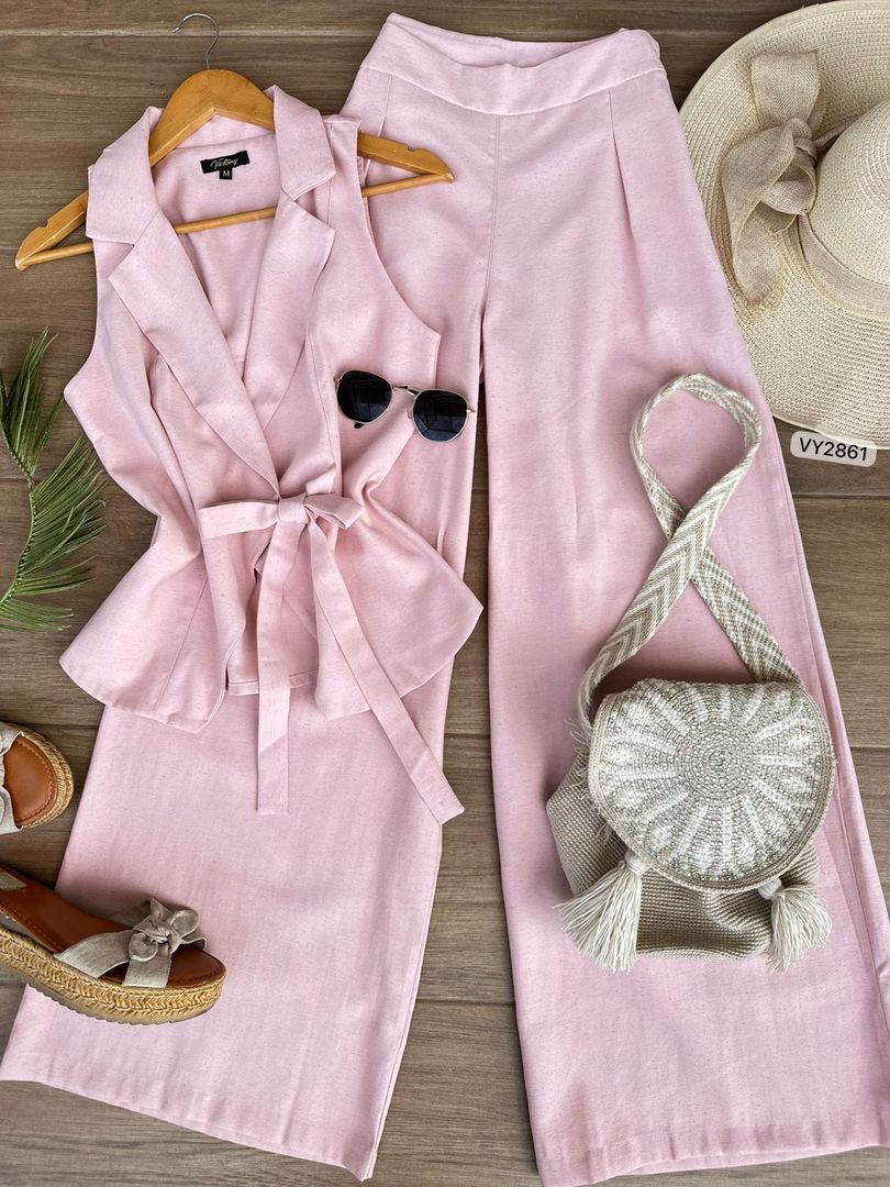 SET MODAL CHALECO PANTALON VY2861