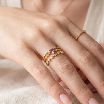 Anillo Corazón Rosa - imagen 1