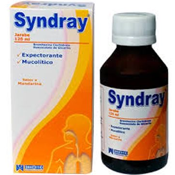 Imagen del producto SYNDRAY (BROMHEXINA/GUAYACOLATO) NEVOX JBE X 120 ML