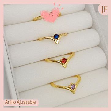 Imagen del producto Anillo Ajustable Circón centro