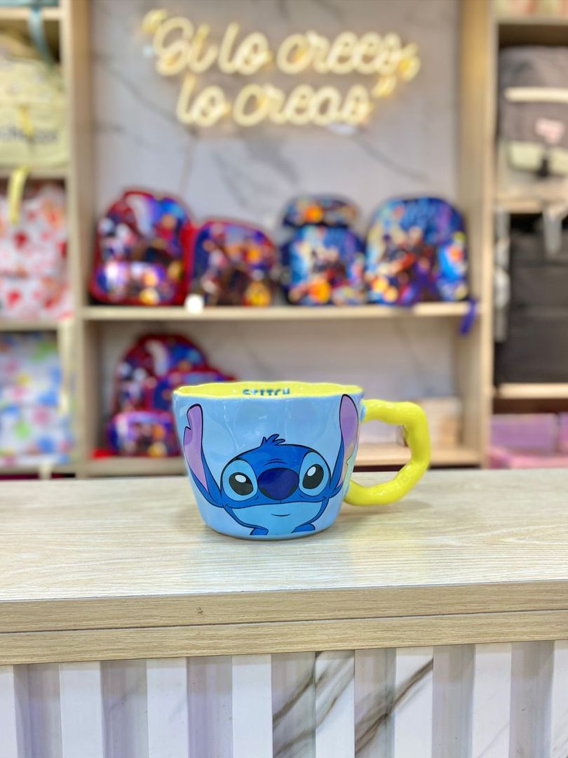 MUG ANGELA Y STICH 