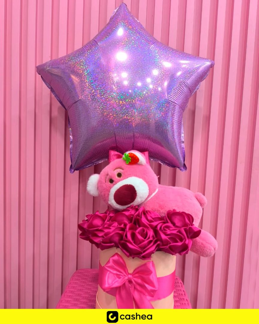 ARREGLO CON LOTSO Y FLORES ETERNAS