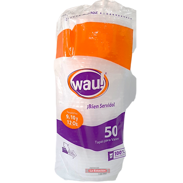 Imagen del producto TAPA VASO 9 10 12 OZ TRANSPARENTE X 50 UND