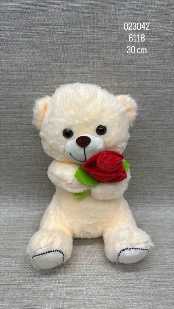 OSO CON ROSA 30 CM