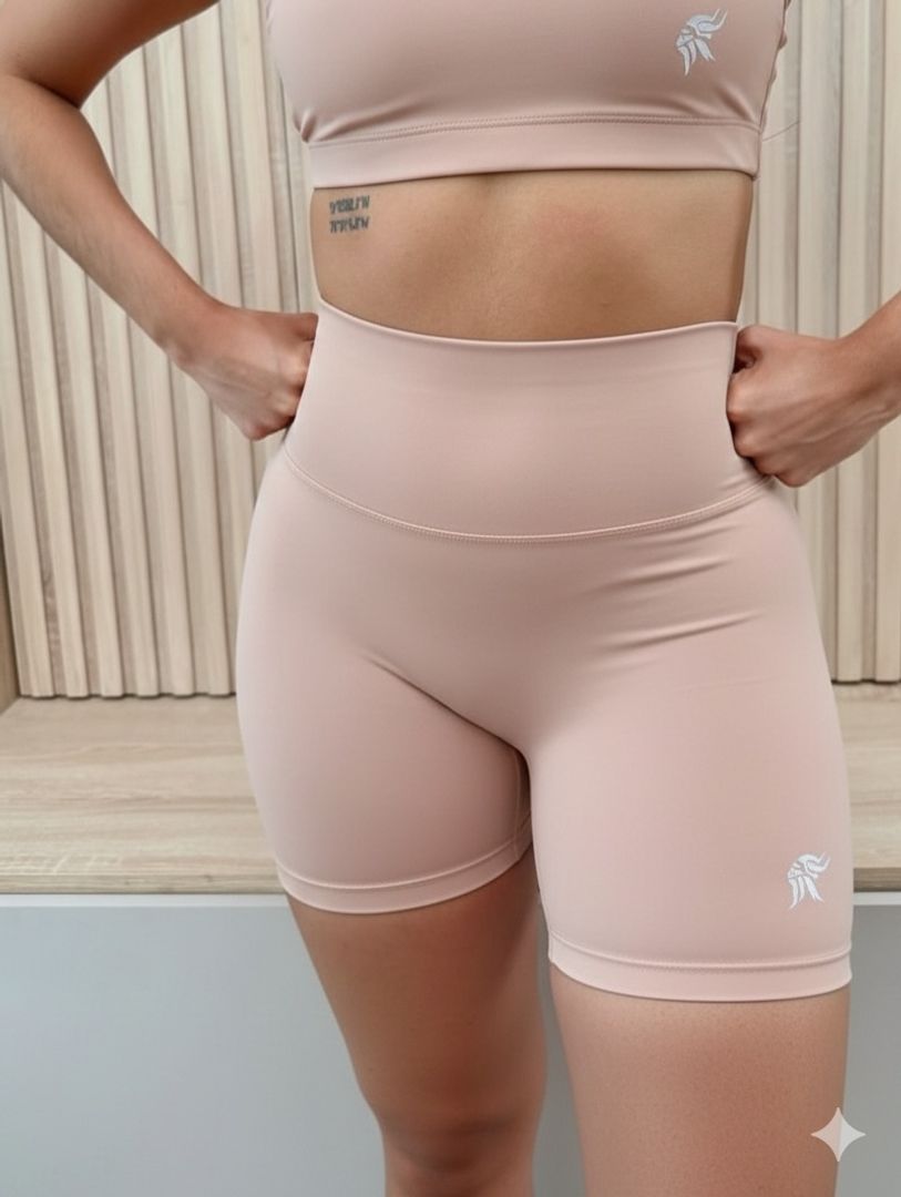 Short sin costura delantera tiro alto Lycra