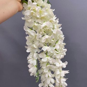 Flores wisterias 5 ramas 67CM LARGO - imagen 1