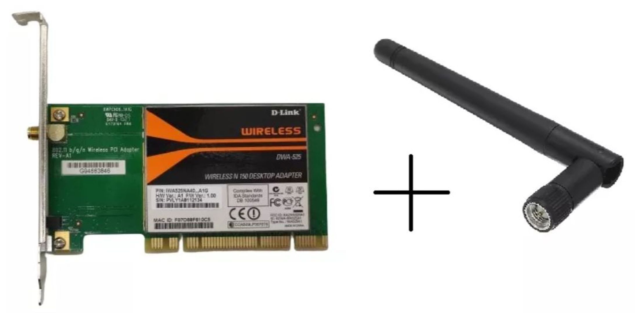 Tarjeta de Red Inalámbrica PCI D-Link 150Mbps