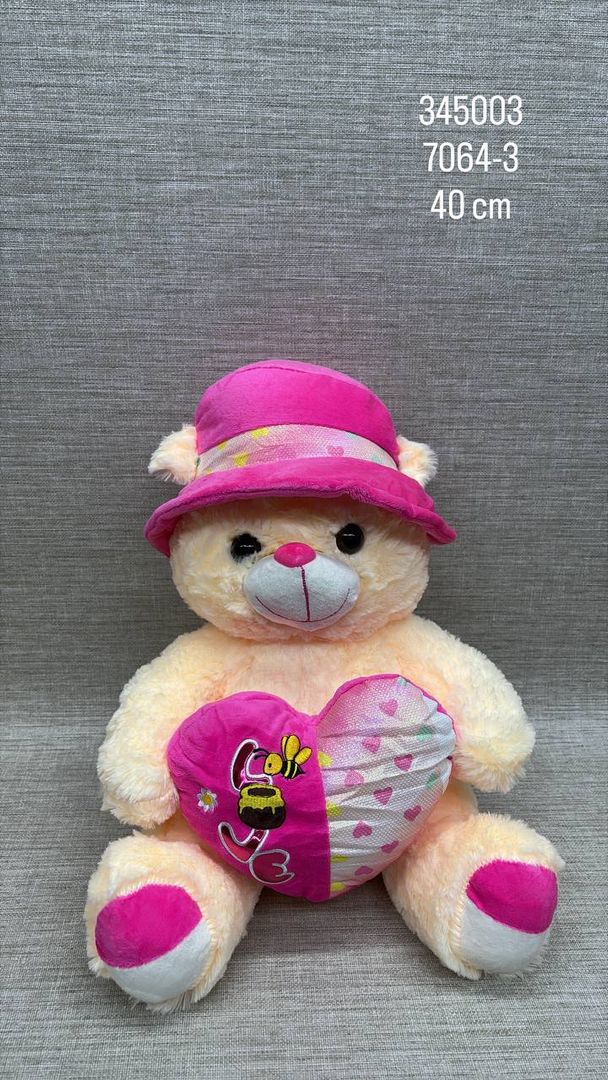 OSO PAVA FUCSIA 40 CM