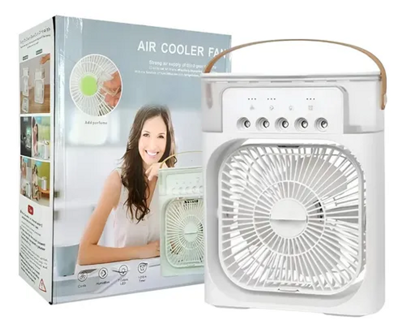 MINI VENTILADOR AIRE HUMIDIFICADOR PORTATIL