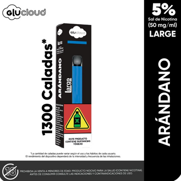 Imagen del producto Glucloud Arandano 1300 Puffs Large