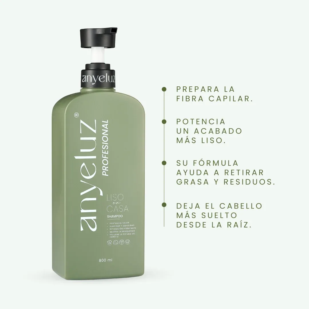 Shampoo profesional liso en casa 