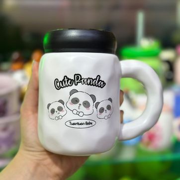 MUG TAPA ESPEJO PANDA - imagen 1