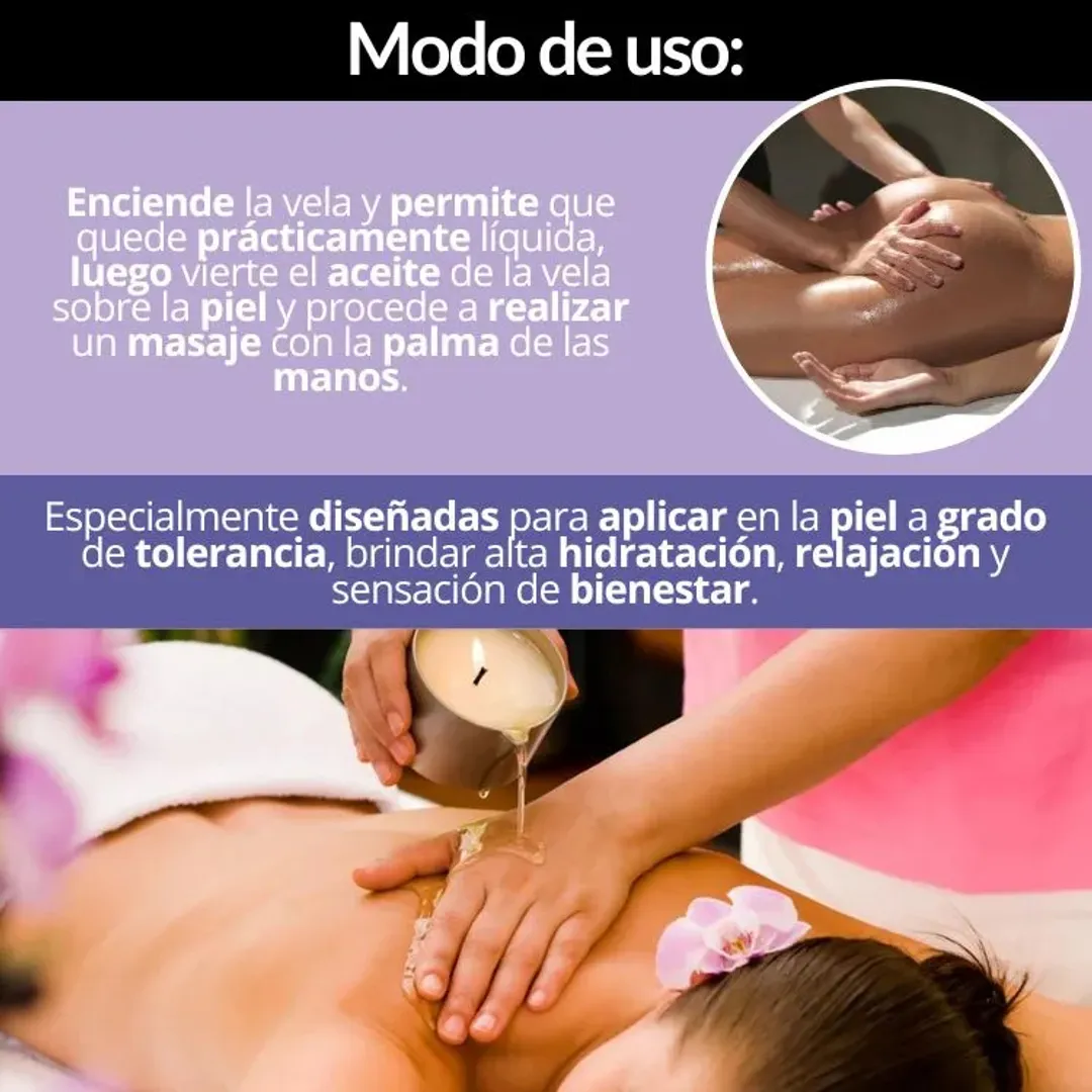 VELA ACEITE CORPORAL SEXUAL AROMATIZADA PARA MASAJES