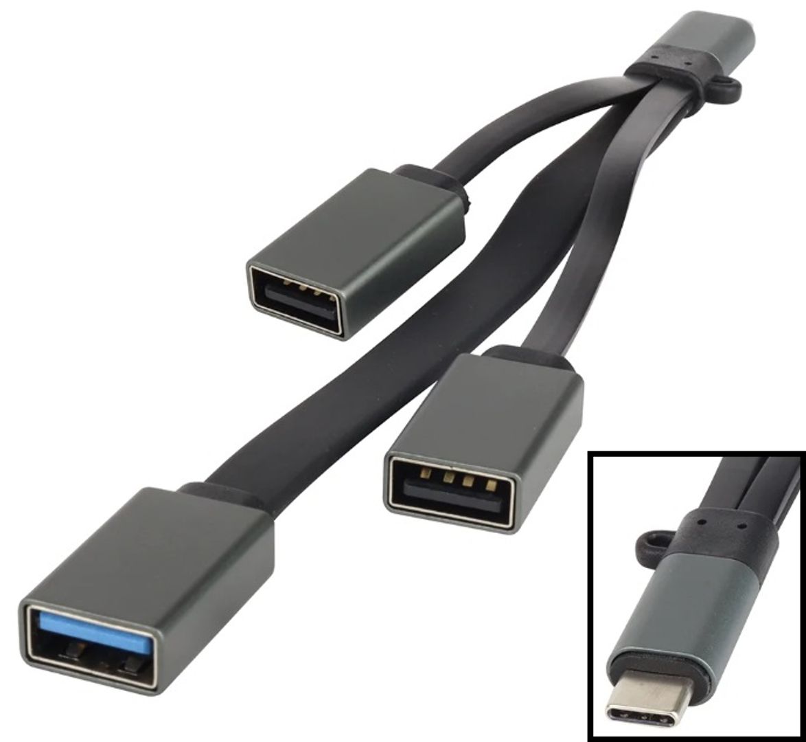 HUB Tipo C 3.0 3 puertos Llavero