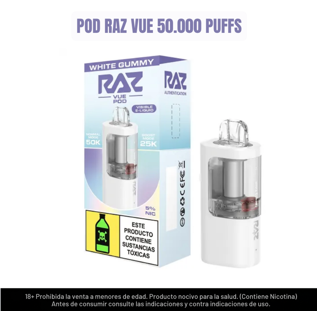 Raz Pod White Gummy 50.000 Puffs