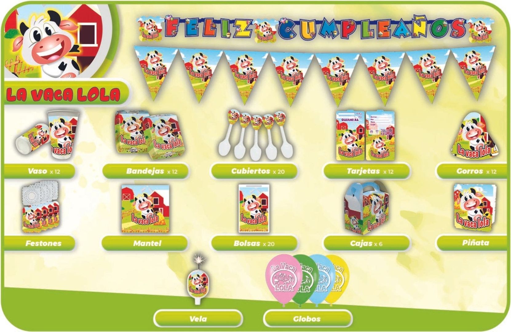 DECORACIÓN VACA LOLA 