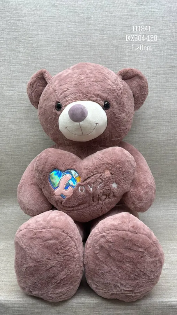 OSO PATAS LARGAS CORAZON BRILLANTE 1.20 CM
