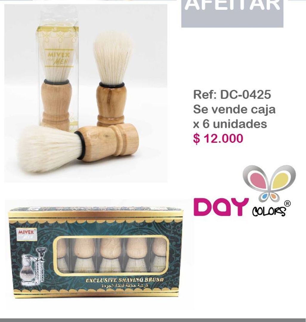 CAJA X6 BROCHA AFEITAR DC0425