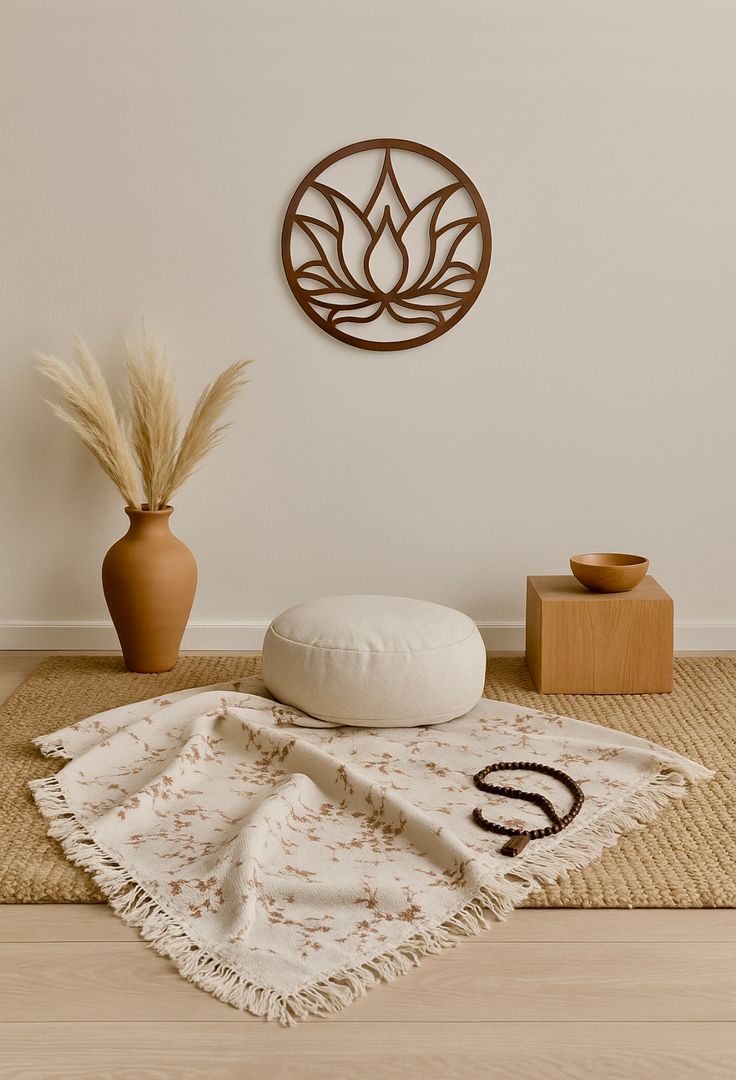 Flor de Loto Acero Óxido 