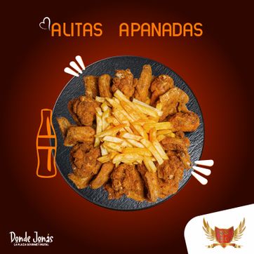 Imagen del producto COMBO 5 PIEZAS DE ALITAS APANADAS + PORCIÓN DE PAPA FRANCESA + GASEOSA 250ML / AMERICAN WINGS