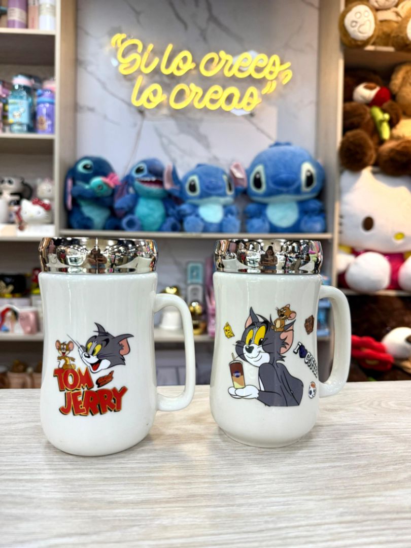 TAPA ESPEJO TOM Y JERRY