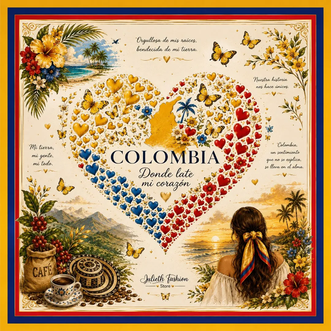 PAÑOLETA PREMIUM 70cmx70cm COLOMBIA DISEÑO 7